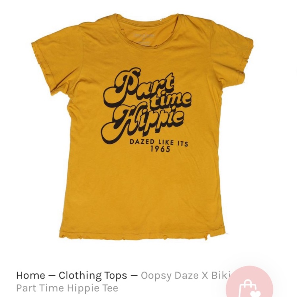 Oopsydaze x Bikinibird Part Time Hippie Shirt